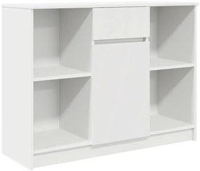 vidaXL Συρταριέρα με Συρτάρια Λευκή 101x35x76 εκ. από Επεξ. Ξύλο