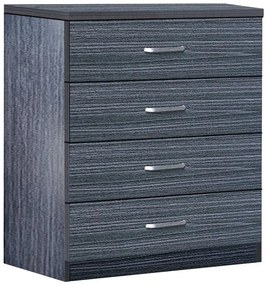 Συρταριέρα Killian με 4 συρτάρια zebrano 80x40x80εκ 80x40x80 εκ.