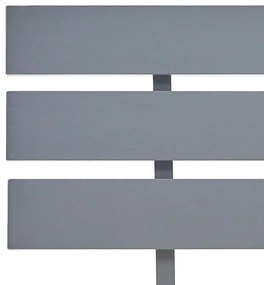 vidaXL Πλαίσιο Κρεβατιού Γκρι 100 x 200 εκ. από Μασίφ Ξύλο Πεύκου