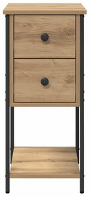 vidaXL Κομοδίνο artisan δρυς 32 x 42 x 70 εκ Επεξεργασμένο ξύλο