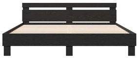 vidaXL Πλαίσιο Κρεβατιού Μαύρη Οξυά 180 x 200 cm Επεξεργασμένο ξύλο