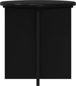 vidaXL Βάση φυτών 2 τεμ. Μαύρο 40 x 40 x 40 cm Επεξεργασμένο Ξύλο