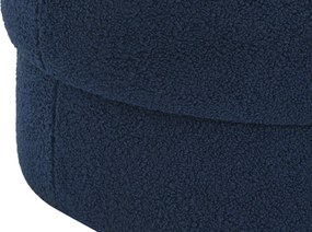 Υποπόδια DKD Home Decor Μπλε Βελούδο 55 x 55 x 40 cm