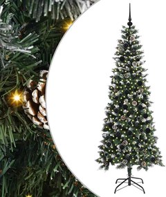 vidaXL Τεχνητό Χριστουγεννιάτικο Δέντρο με 300 LED Πράσινο 210 cm