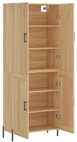 vidaXL Ντουλάπι Sonoma δρυς 69,5 x 34 x 180 εκ. από Επεξεργασμένο Ξύλο