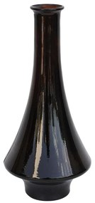 Βάζο Γυάλινο 028.6080C043 45cm Dark Coffee Γυαλί