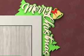 Σετ των 2 Intra απο ξύλο plywood 3mm-4mm πάχος Χριστουγεννιάτικες γωνίες πόρτας | Πινακίδα πόρτας | CNC Δίασταση 15x15 cm INTRAFABR-107424381