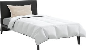 vidaXL Χειμερινό Παπλωματοθήκη με μαξιλάρι 2 pcs Λευκό Φτέρος