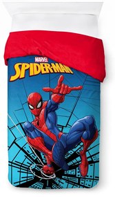 Κουβερτοπάπλωμα Flannel-Sherpa Μονό 160x250εκ. Disney Home Spiderman 13 Turquoise-Blue DimCol 52461068001