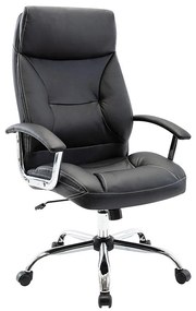 Πολυθρόνα BF5700 Μαύρο PU/PVC/Δέρμα 64x72x112/121cm