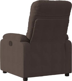 vidaXL Πολυθρόνα Ηλεκτρική Ανακλινόμενη Καφέ Ύφασμα Μικροϊνών