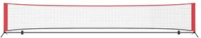 vidaXL Δίχτυ Τένις Μαύρο και κόκκινο 494.5 x 90 x 87 εκ. Πολυεστέρας