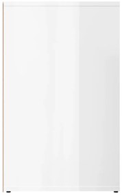 vidaXL Ντουλάπι Γυαλιστερό Λευκό 80 x 40 x 65 εκ. Επεξεργασμένο Ξύλο