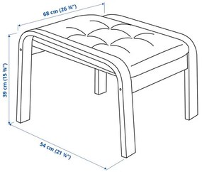 POÄNG υποπόδιο 495.020.95