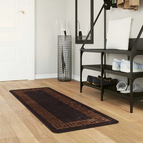vidaXL Χαλί Runner MARSA Μαύρο 50 x 100 cm Πολυέστερ και PVC