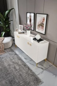Stewehome κονσόλα mdf με μεμβράνη και πόρτες 160x40x84 cm