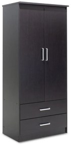 Ντουλάπα ρούχων δίφυλλη OLYMPUS χρώμα wenge 81x57x183εκ 81x57x183 εκ.