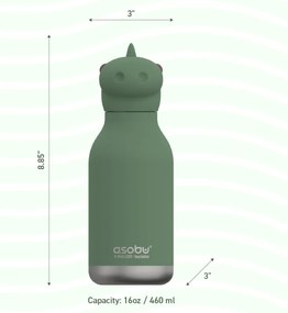 ΜΠΟΥΚΑΛΙ ΘΕΡΜΟΣ 460ml BESTIE DINO ASOBU