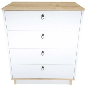 Συρταριέρα Sahra 875ZNA4563 72x42x83,1cm White-Oak