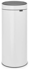 Κάδος Brabantia Touch Bin New 649999, 30 l, αθόρυβο και ομαλό κλείσιμο, Λευκό
