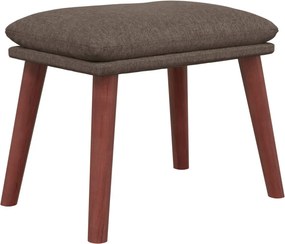 vidaXL Υποπόδιο Taupe 45 x 29,5 x 35 εκ. Υφασμάτινο
