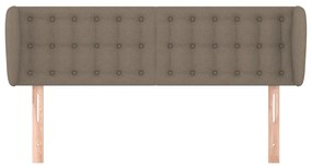 vidaXL Κεφαλάρι με Πτερύγια Taupe 147 x 23 x 78/88 εκ. Υφασμάτινο