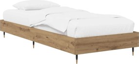 vidaXL Σκελετός Κρεβατιού Artisan Δρυς 80 x 200 cm Επεξεργασμένο Ξύλο