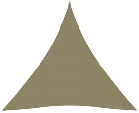 Πανί Σκίασης Τρίγωνο Μπεζ 4,5 x 4,5 x 4,5 μ. από Ύφασμα Oxford - Μπεζ