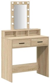 vidaXL Τραπέζι περιποίησης Καφέ 79 x 41 x 140 εκ. Επεξεργασμένο ξύλο