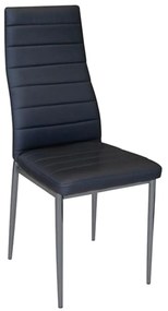 Καρέκλα Jetta ΕΜ966,34 Black 40x50x95 cm Σετ 4τμχ Μέταλλο,PVC