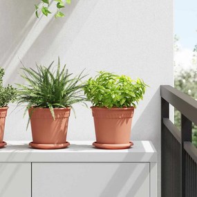 vidaXL Γλάστρες φυτών 24 pcs Κεραμιδί Ø 17 x 14 εκ Πλαστικό