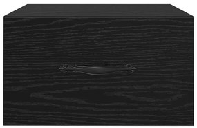 vidaXL Κομοδίνο 2 pcs Μαύρη δρυς 35 x 35 x 20 εκ Επεξεργασμένο ξύλο