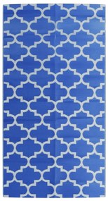 vidaXL Χαλί εξωτερικού χώρου ARAKIL μπλε 80x150 cm PP