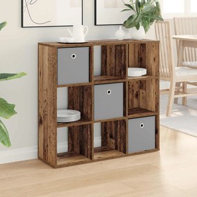 vidaXL Πλαϊνό γραφείο Παλιό ξύλο 88,5 x 29 x 84,5 εκ.