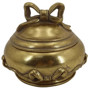 Μπιζουτιέρα 253-223-512 14x11,5cm Gold Πολυρεσίνη