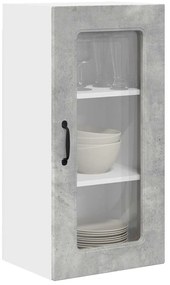 vidaXL Ντουλάπα Κουζίνας με ράφι 2 pcs Σκυρόδεμα Γκρι 40 x 31 x 80 εκ.