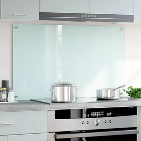 vidaXL Πλάτη Κουζίνας Λευκή 100 x 60 εκ. από Ψημένο Γυαλί