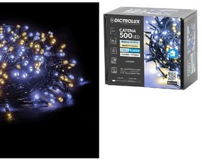 500 LED ΕΣΩΤ. &amp; ΕΞΩΤ. ΧΩΡΟΥ ΜΕ ΜΕΤΑΣΧΗΜΑΤΙΣΤΗ ΨΥΧΡΟ ΚΑΙ ΘΕΡΜΟ ΛΕΥΚΟ ΦΩΣ ΠΡΑΣΙΝΟ ΚΑΛΩΔΙΟ ΜΗ ΕΠΕΚΤΕΙΝΟΜΕΝΟ IP44 31V 13M