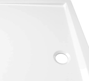 vidaXL Βάση Ντουζιέρας Ορθογώνια Λευκή 80 x 120 εκ. από ABS