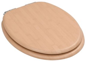 vidaXL Καλύμματα Λεκάνης Soft Close 2 τεμ. Σχέδιο Μπαμπού από MDF
