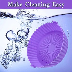 Σετ 6 Τμχ. Φόρμα Σιλικόνης για Φριτέζα Αέρος - Μωβ