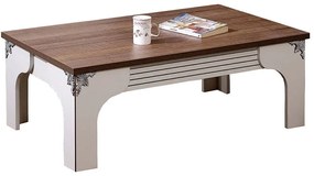 Τραπέζι Σαλονιού Gazel 801CMY2824 110x65x45cm White-Brown