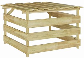 vidaXL Γκαράζ Χλοοκοπτικού Καφέ 84 x 80 x 56 εκ