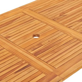 vidaXL Τραπέζι Κήπου Πτυσσόμενο 160 x 80 x 75 εκ. από Μασίφ Ξύλο Teak