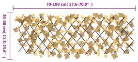 vidaXL Καφασωτό Επεκτ. Πορτοκαλί 180x60 εκ. Τεχνητός Σφένδαμος