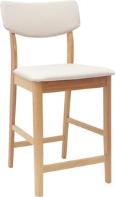 vidaXL Καρέκλες φαγητού 2 pcs Φυσικό 48 x 49 x 95 εκ.