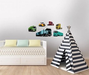 Διακοσμητικά αυτοκόλλητα τοίχου φορτηγά - 50x70