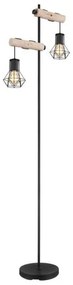 Επιδαπέδιο Φωτιστικό 2xE27 Μαύρο Priska 54017-2S Globo Lighting-54017-2S-Μαύρο 54017-2S