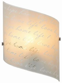 Φωτιστικό Τοίχου - Απλίκα Signa 202500101 20x30cm Decorated White Trio Lighting Μέταλλο,Γυαλί
