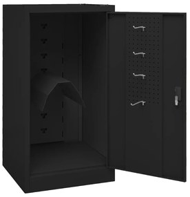 vidaXL Ντουλάπα για Σέλα Μαύρη 53 x 53 x 105 εκ. Ατσάλινη